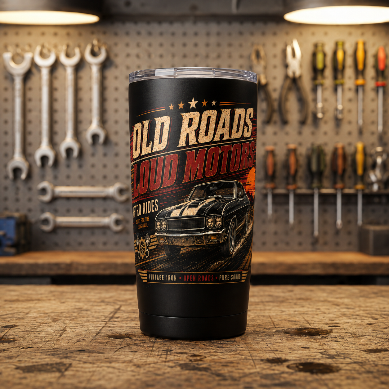 Old Roads Loud Motors 20oz Tumbler