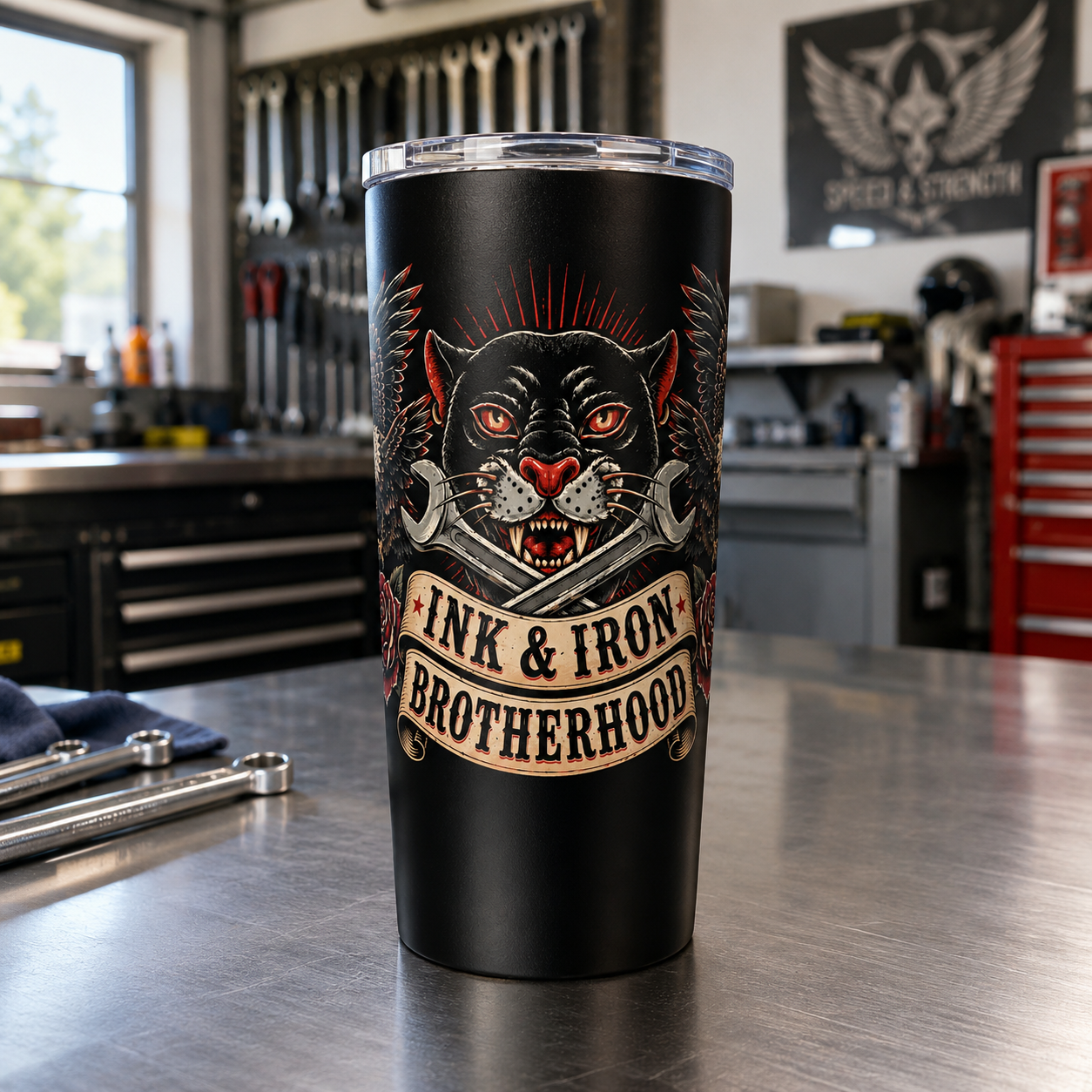 Ink & Iron Brotherhood 20oz Tumbler
