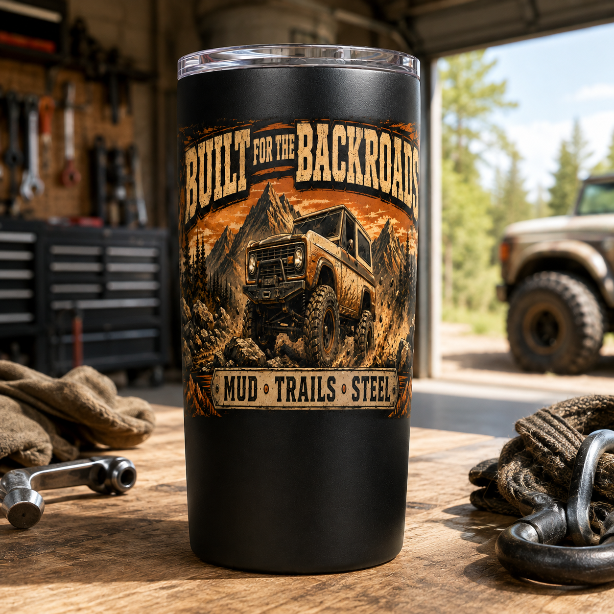 Built for the Backroads 20oz Tumbler