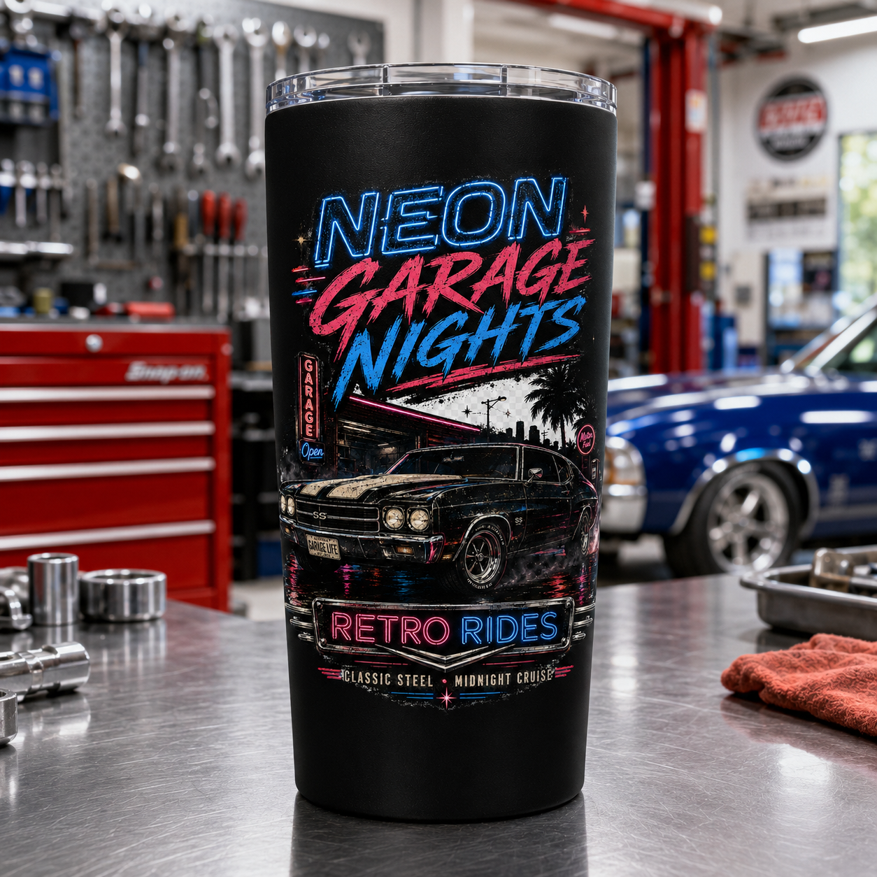 Neon Garage Nights 20oz Tumbler
