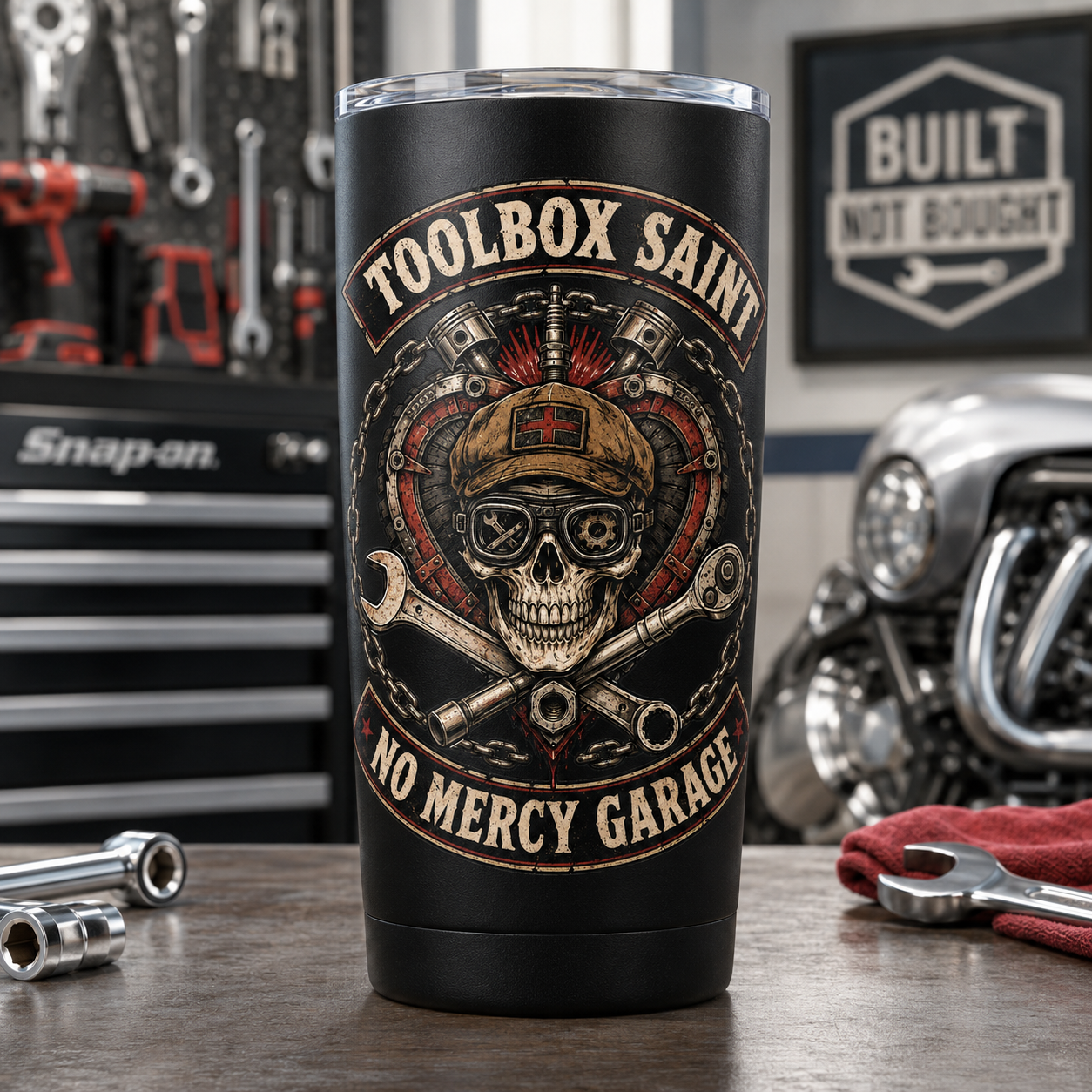 Toolbox Saint Skull 20oz Tumbler
