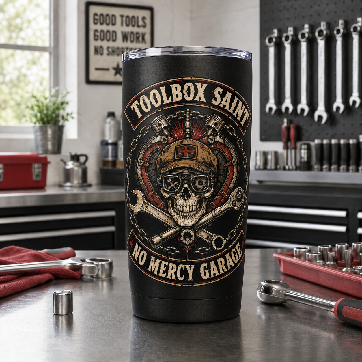 Toolbox Saint Skull 20oz Tumbler