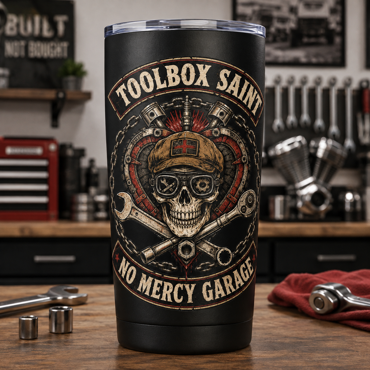Toolbox Saint Skull 20oz Tumbler