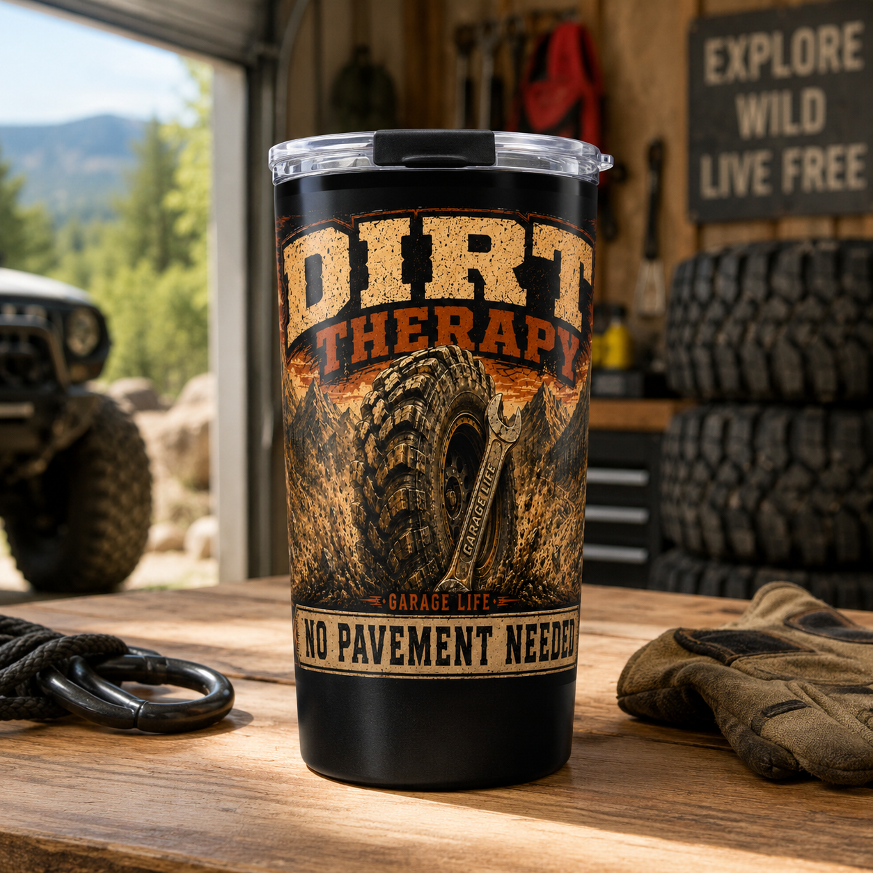 Dirt Therapy 20oz Tumbler