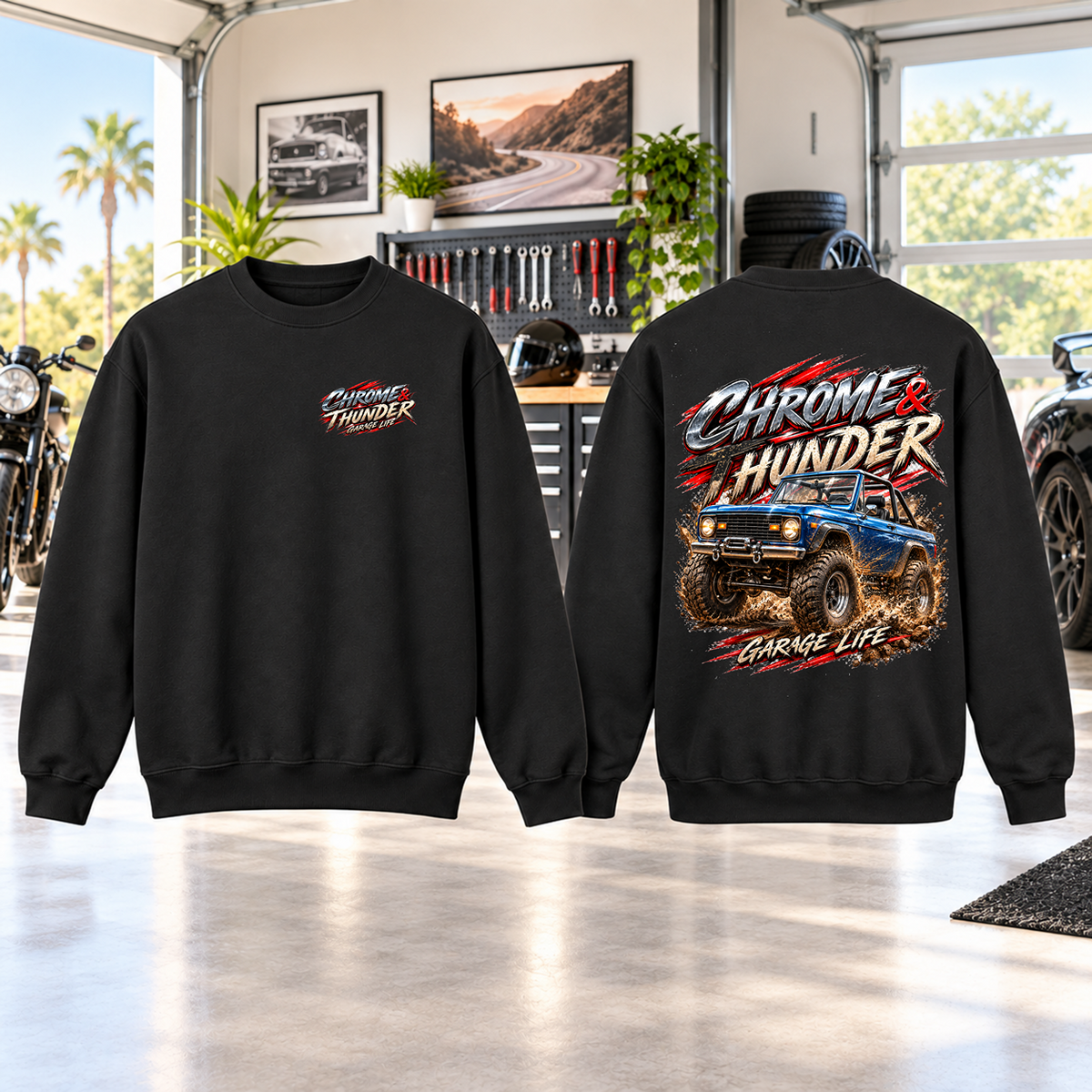 Chrome Thunder Crewneck Sweatshirt