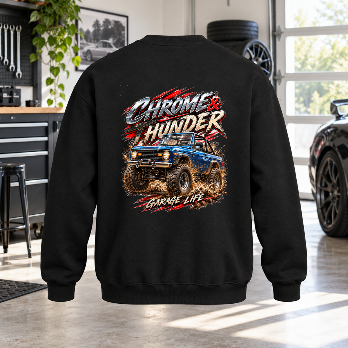 Chrome Thunder Crewneck Sweatshirt