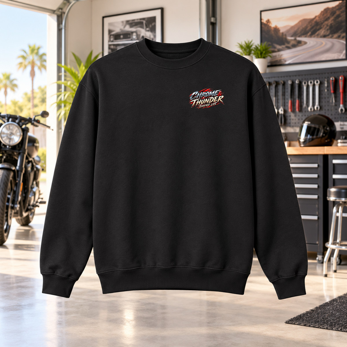 Chrome Thunder Crewneck Sweatshirt