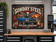 Sunday Steel Garage Banner