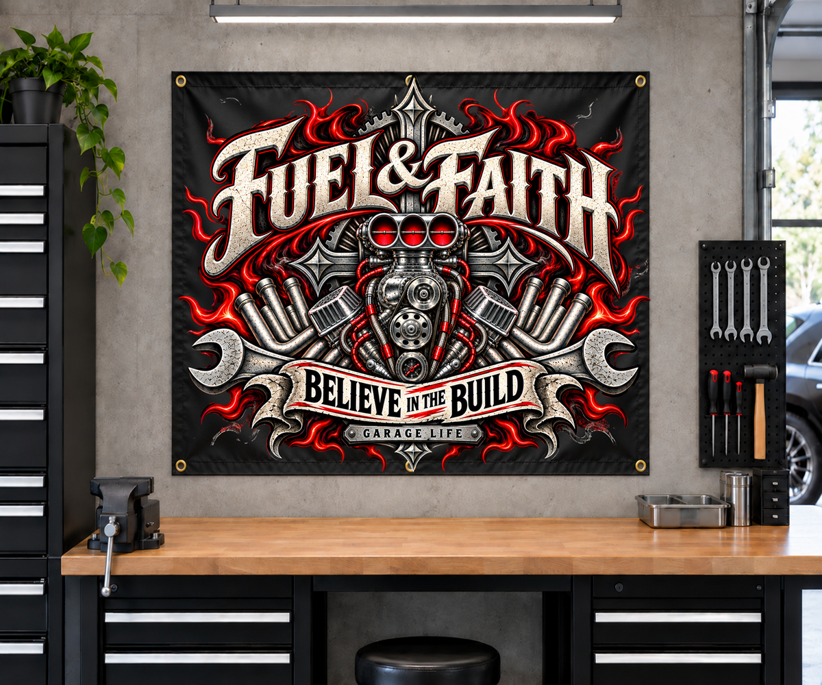 Fuel & Faith Garage Banner