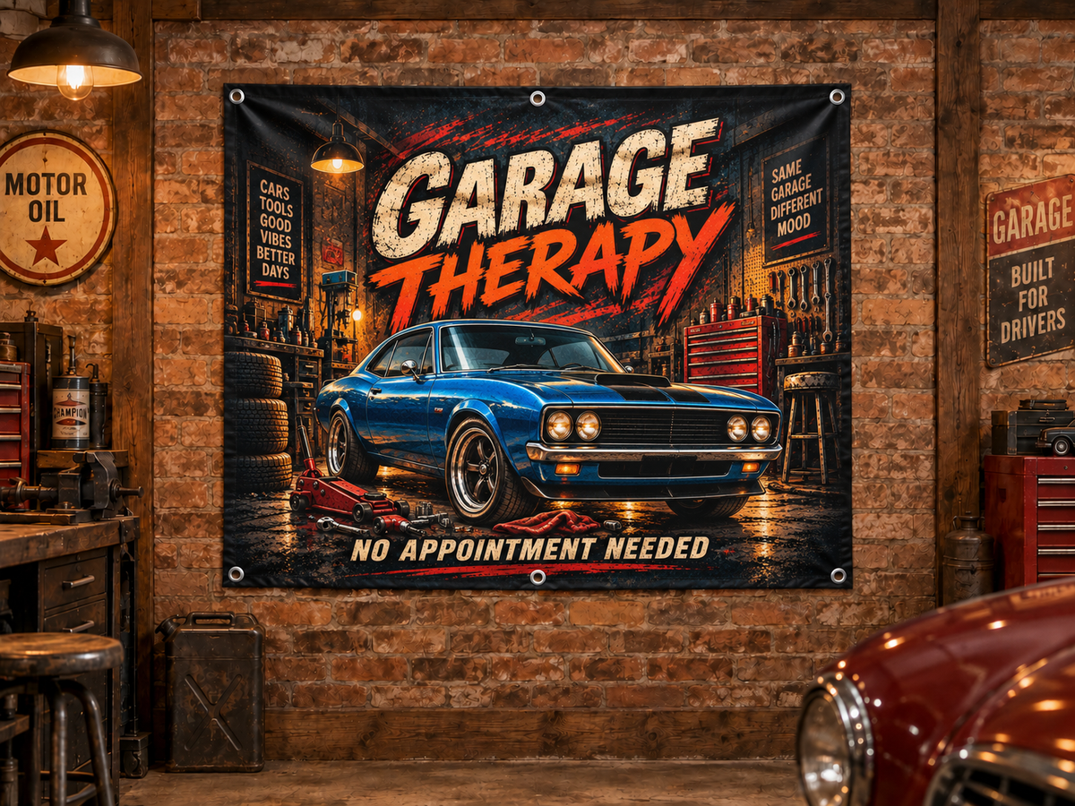 Garage Therapy Garage Banner