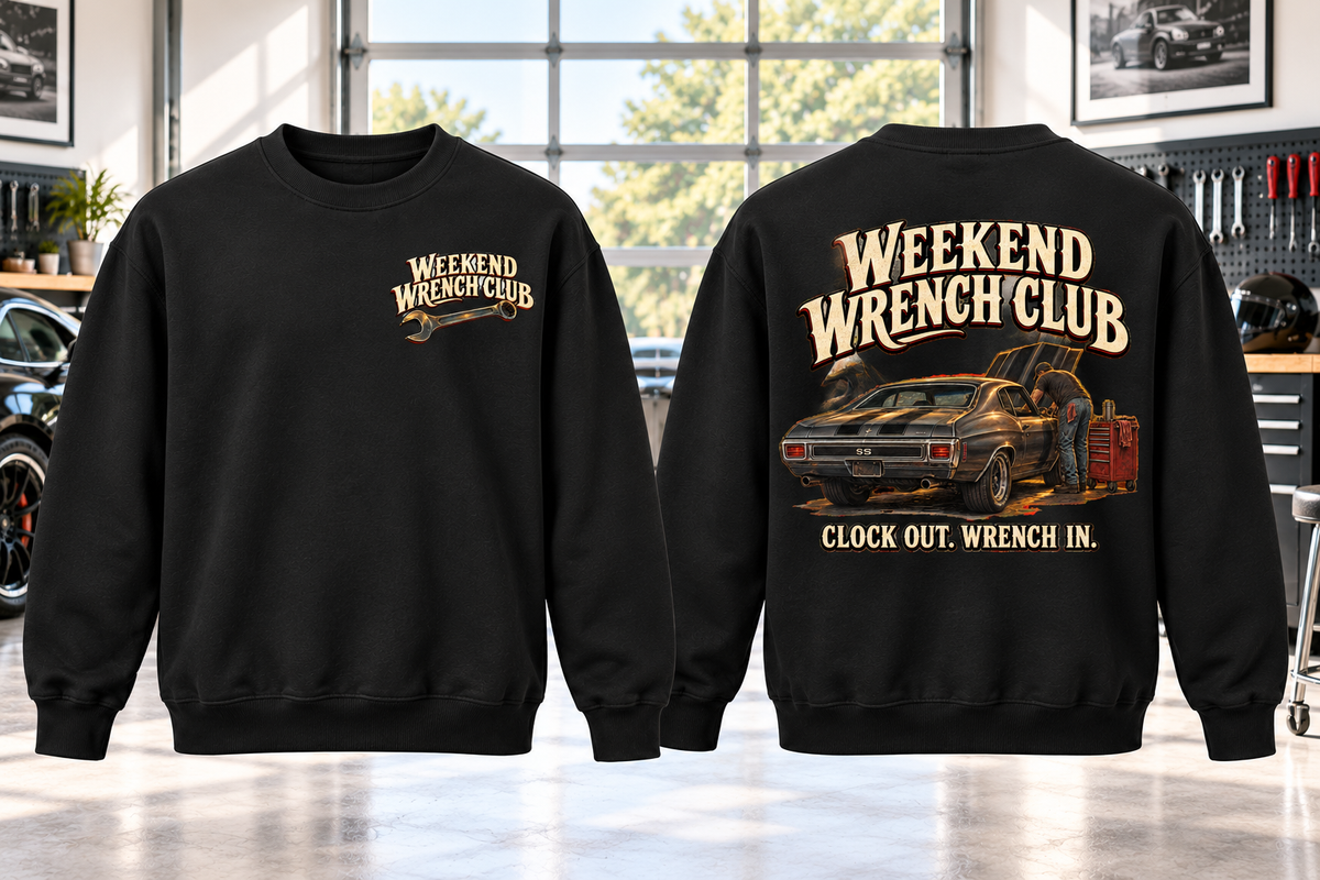 Weekend Wrench Club Crewneck Sweatshirt