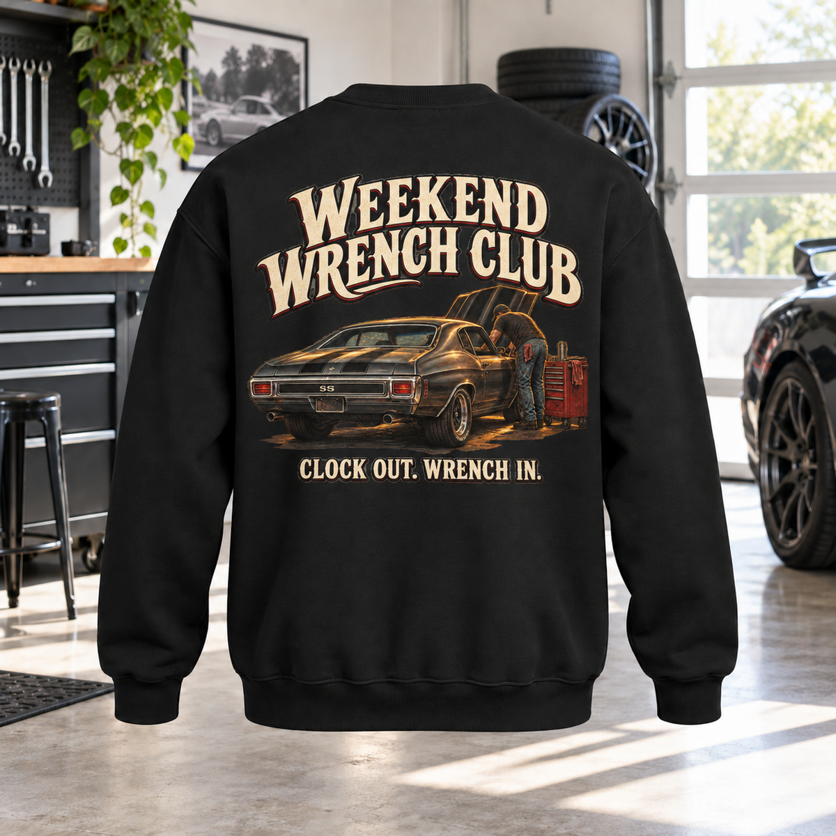 Weekend Wrench Club Crewneck Sweatshirt