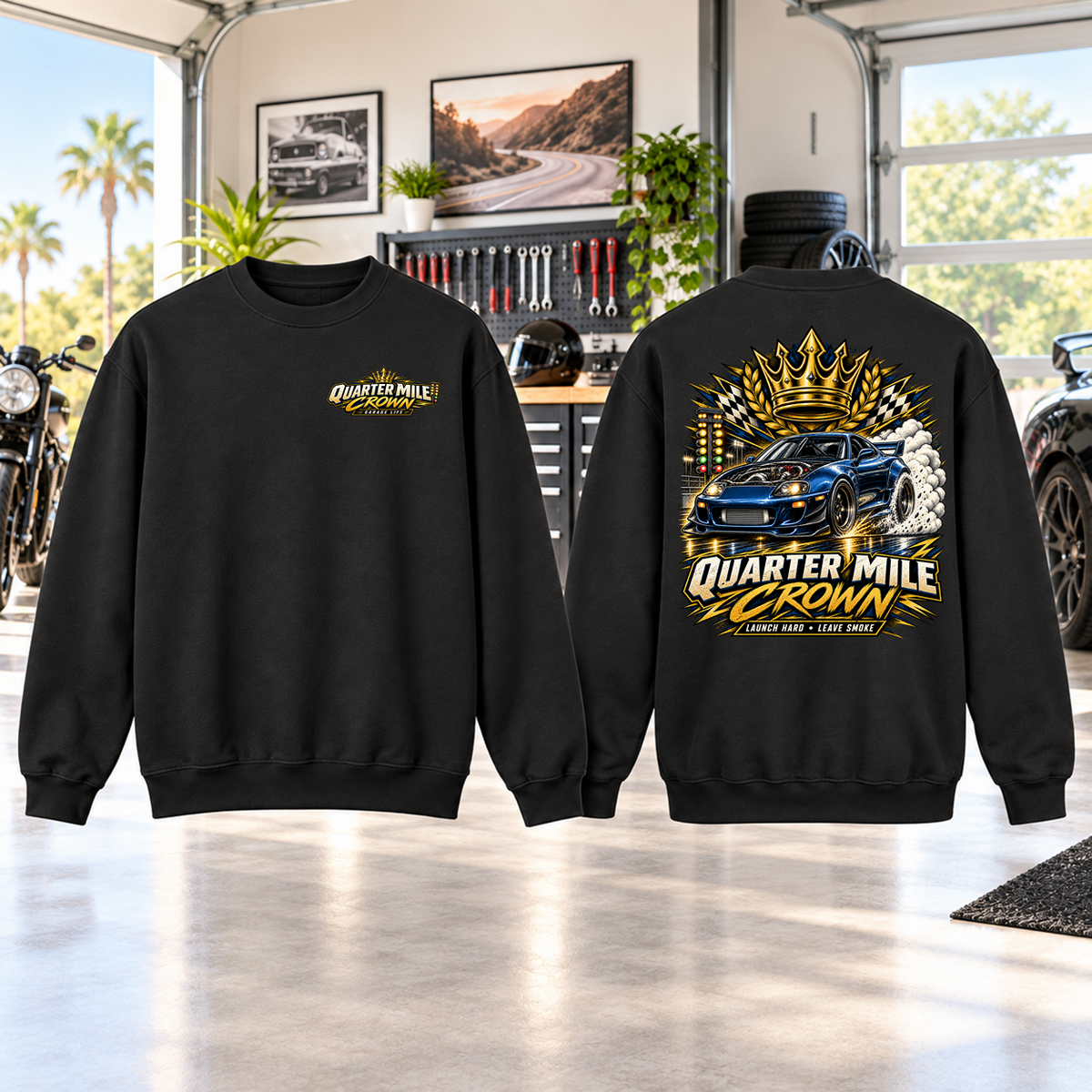 Quarter Mile Crown Crewneck Sweatshirt