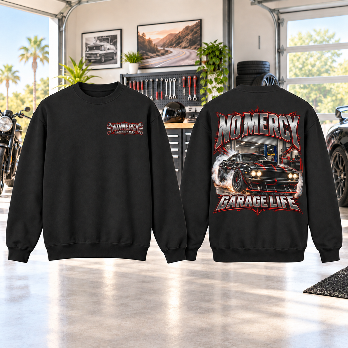 No Mercy Garage Crewneck Sweatshirt