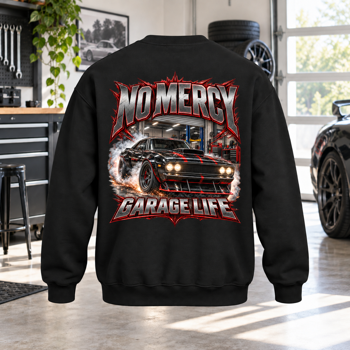 No Mercy Garage Crewneck Sweatshirt