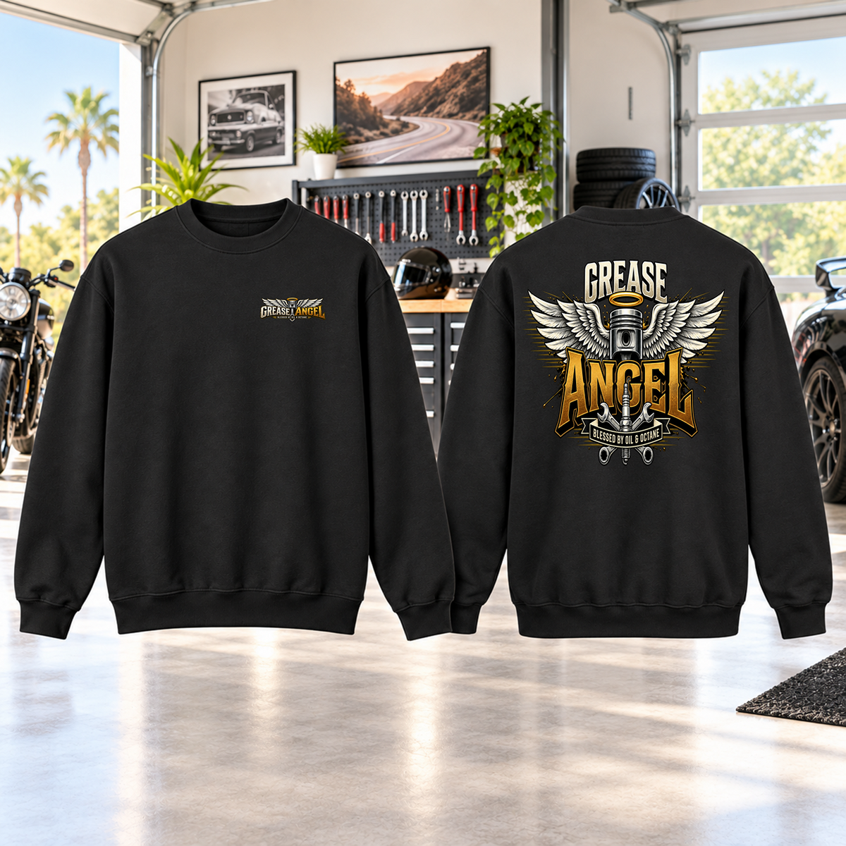 Grease Angel Crewneck Sweatshirt