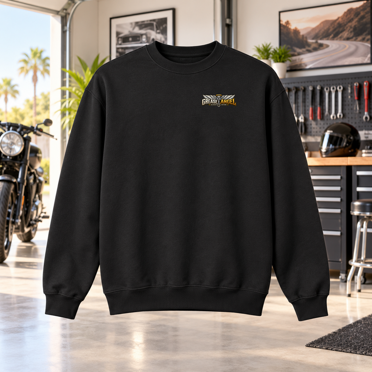 Grease Angel Crewneck