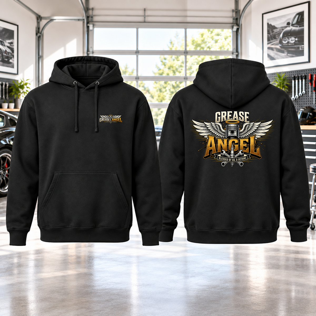 Grease Angel Hoodie