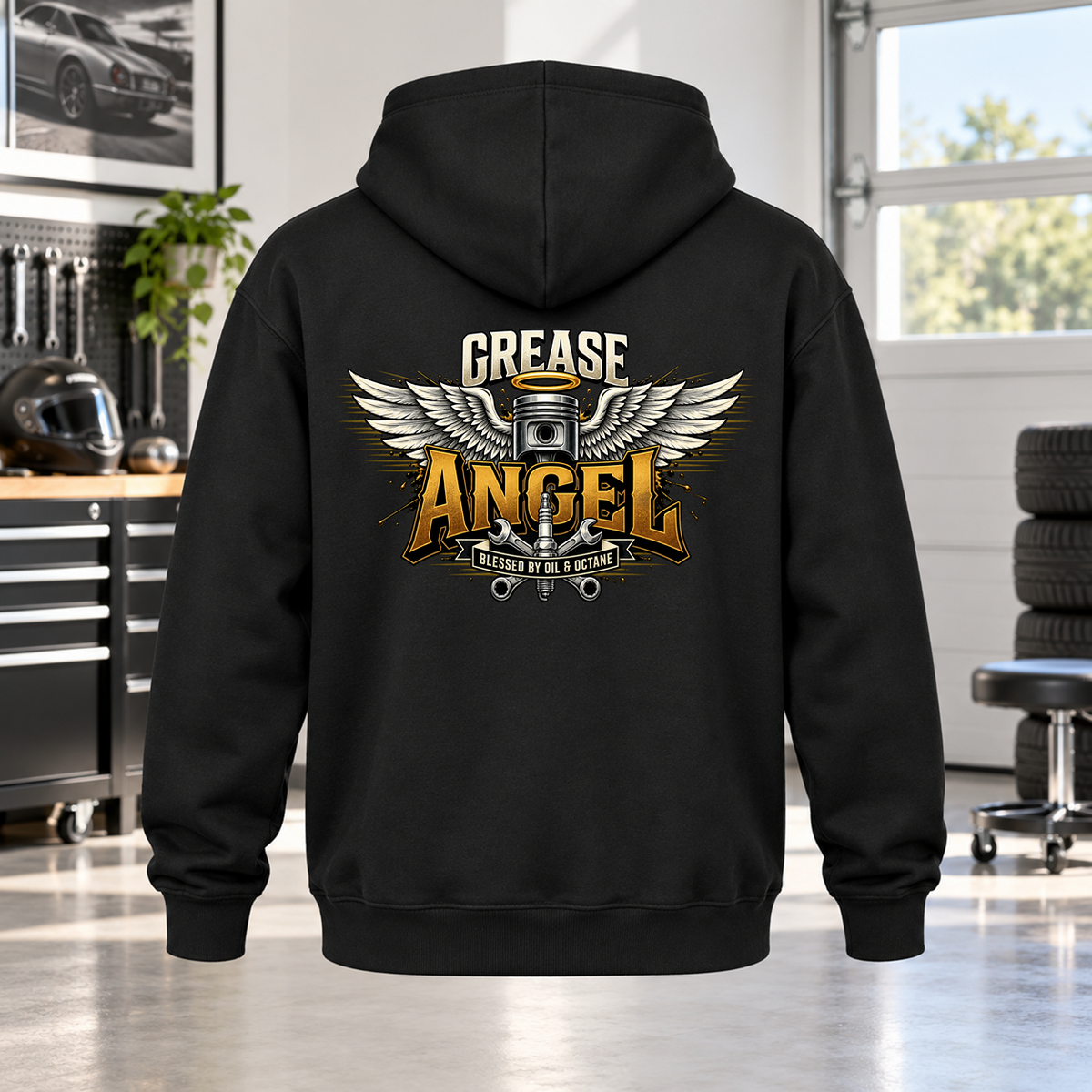 Grease Angel Hoodie