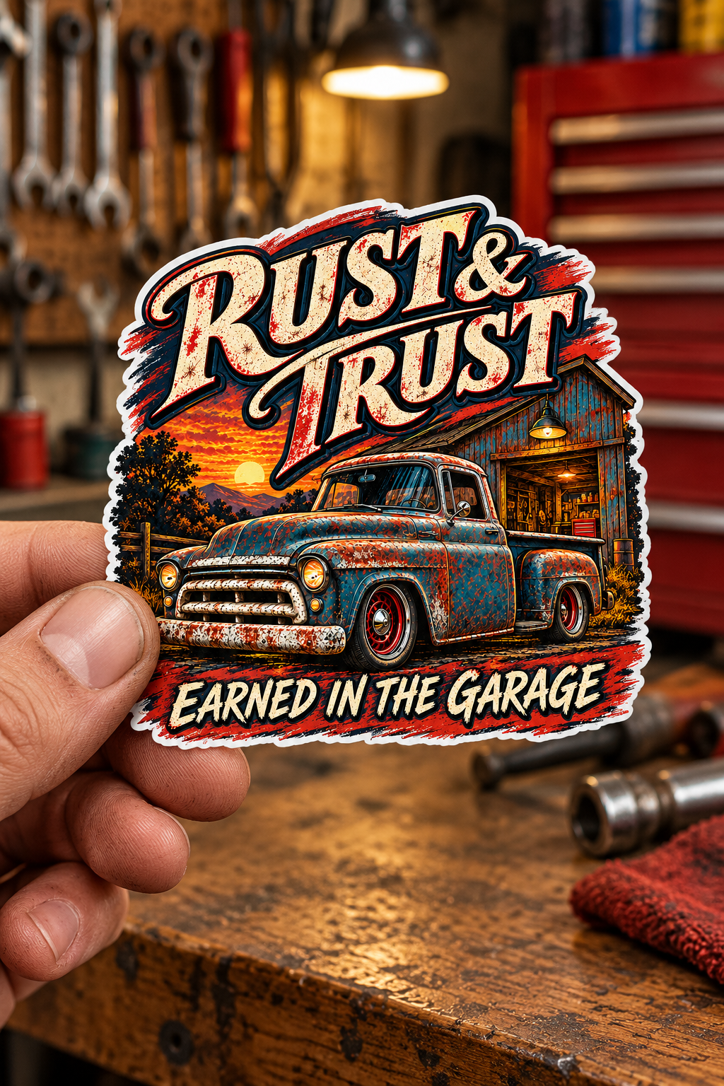 Rust & Trust Truck Sticker