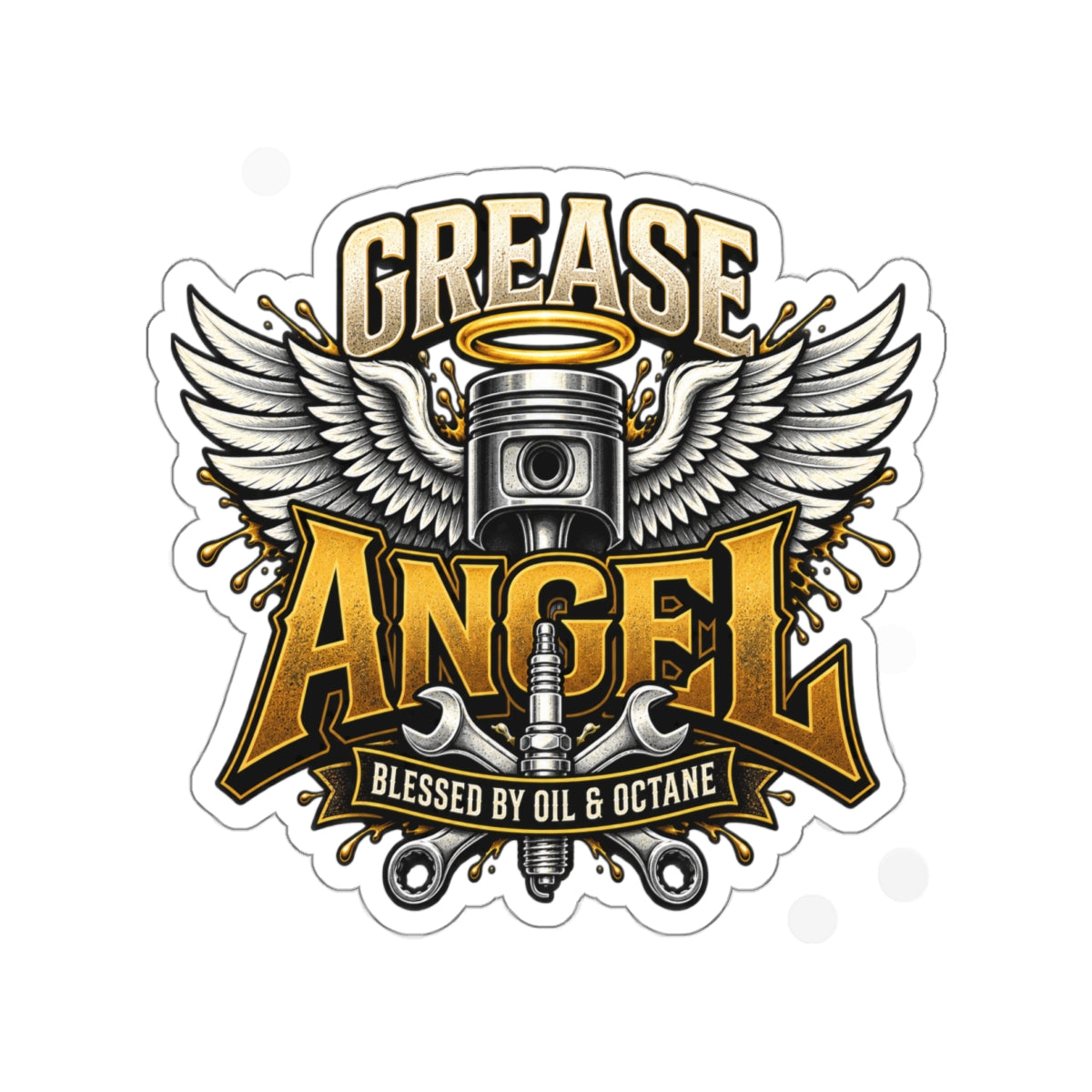 Grease Angel Sticker