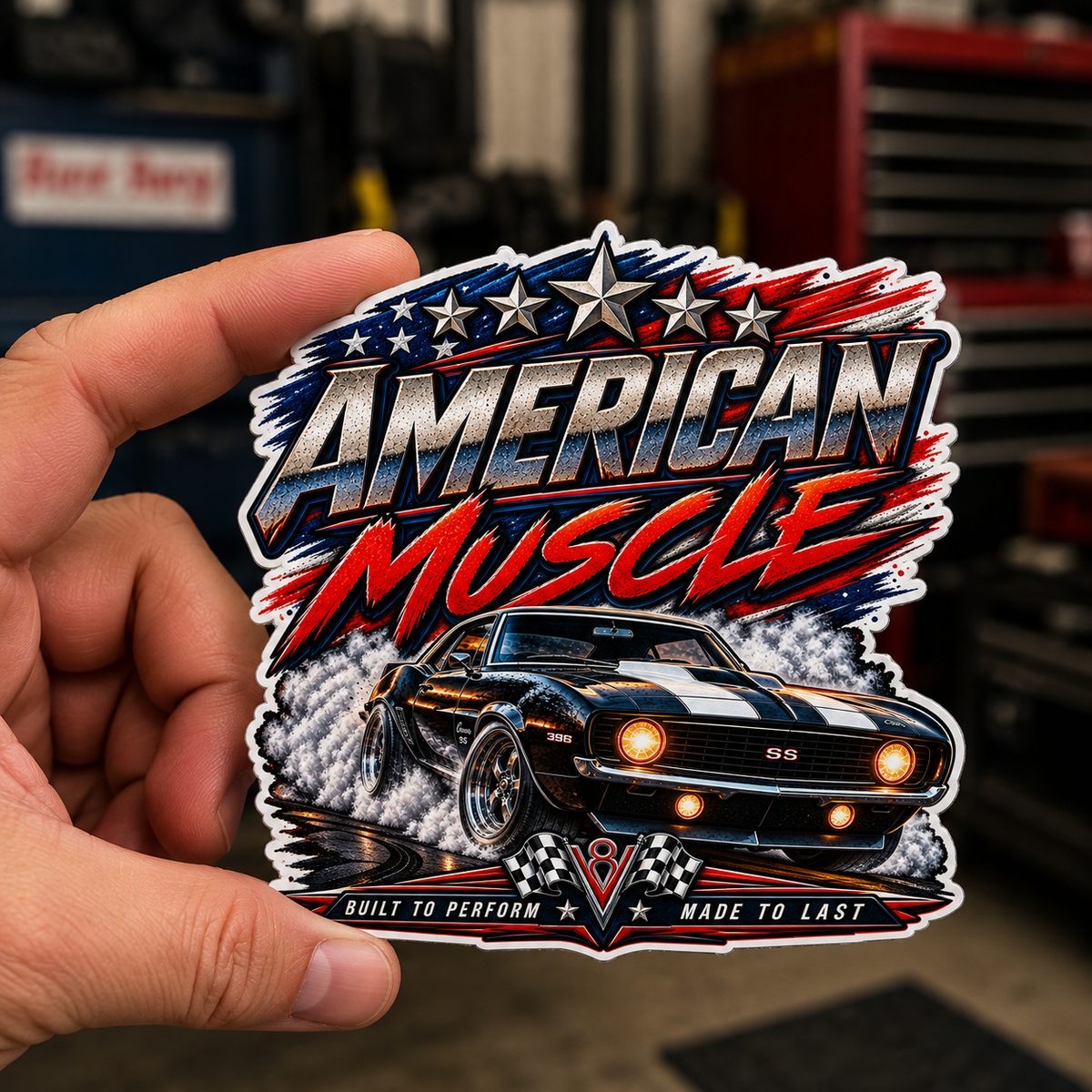 Wench Muscle Sticker