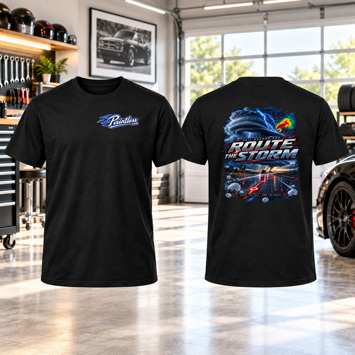 Route The Storm T-Shirt – PDR Culture, Bella+Canvas 3001 unisex tee