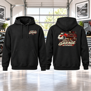 Bred In The Garage Hoodie with Garage Life artwork by Print Gear