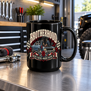 Brotherhood Black Mug, 15oz