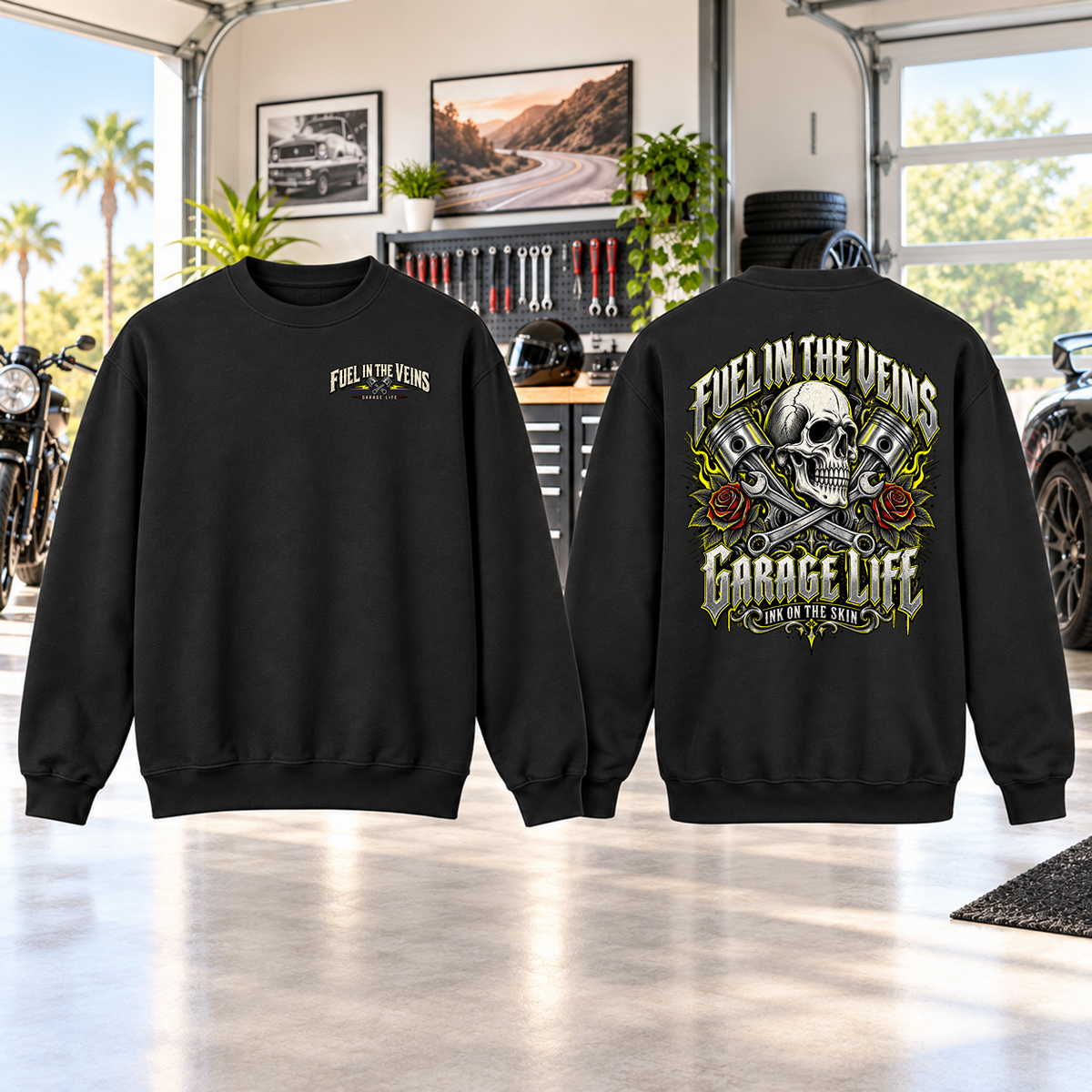 Fuel In The Veins Crewneck Sweatshirt