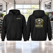 Fuel & Faith Hoodie with Garage Life artwork by Print Gear