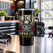 Fuel In The Veins 20oz Tumbler with Garage Life artwork by Print Gear