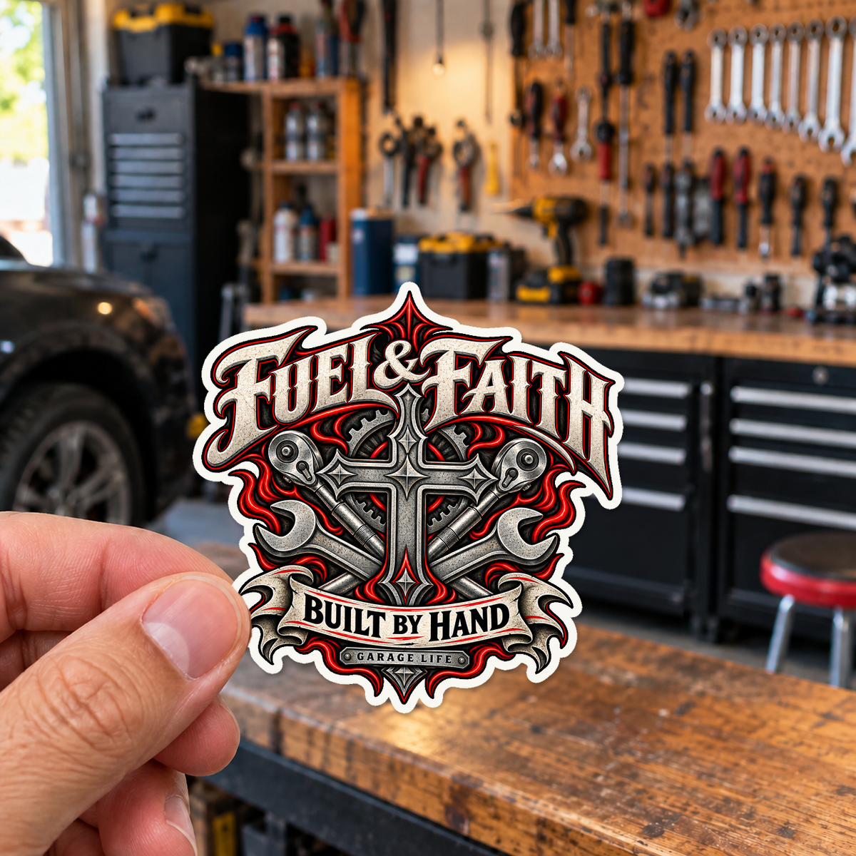 Fuel & Faith Die-Cut Sticker 2