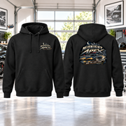 Midnight Apex Hoodie with Garage Life artwork by Print Gear