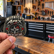 Midnight Apex Die-Cut Sticker 2 with Garage Life artwork by Print Gear
