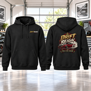 Drift Reign Hoodie with Garage Life artwork by Print Gear
