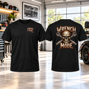 Wrench Mode T-Shirt with Garage Life artwork by Print Gear
