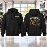 Built For Adventure Hoodie with Garage Life artwork by Print Gear