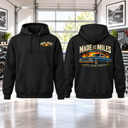 Made For The Miles Hoodie with Garage Life artwork by Print Gear