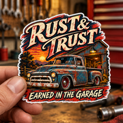 Rust & Trust Truck Sticker 1