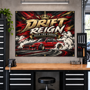 Drift Reign Garage Banner