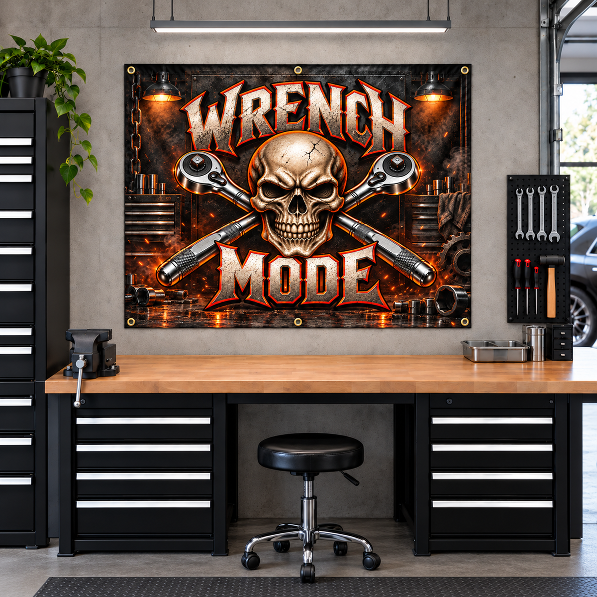 Wrench Mode Garage Banner