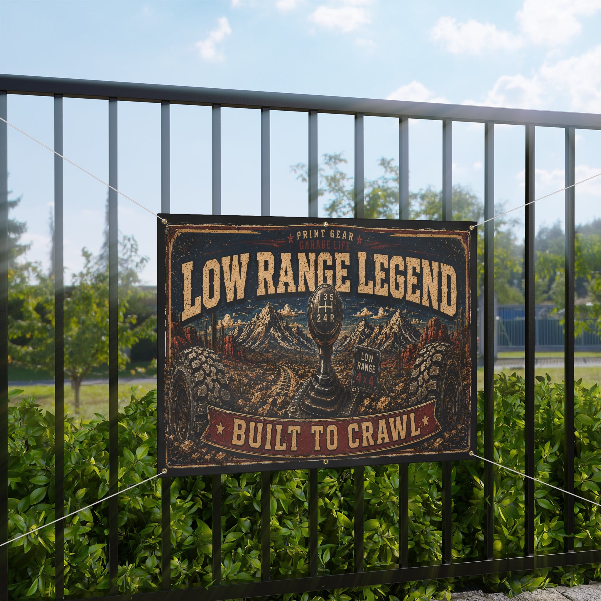 Low Range Legend Garage Banner