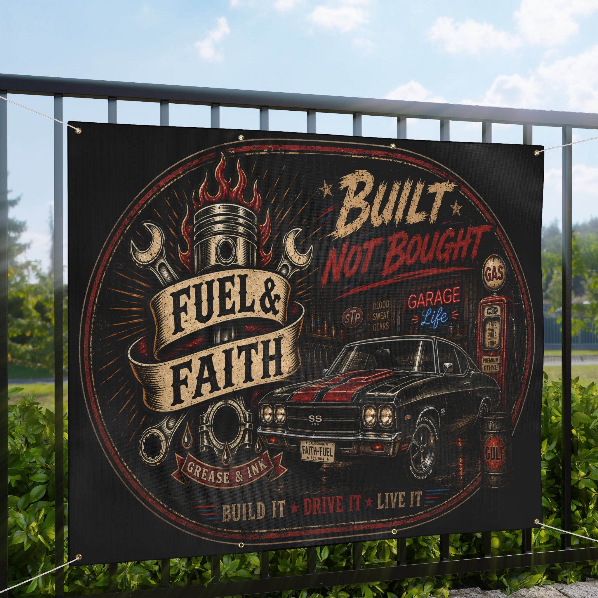Fuel & Faith Garage Banner