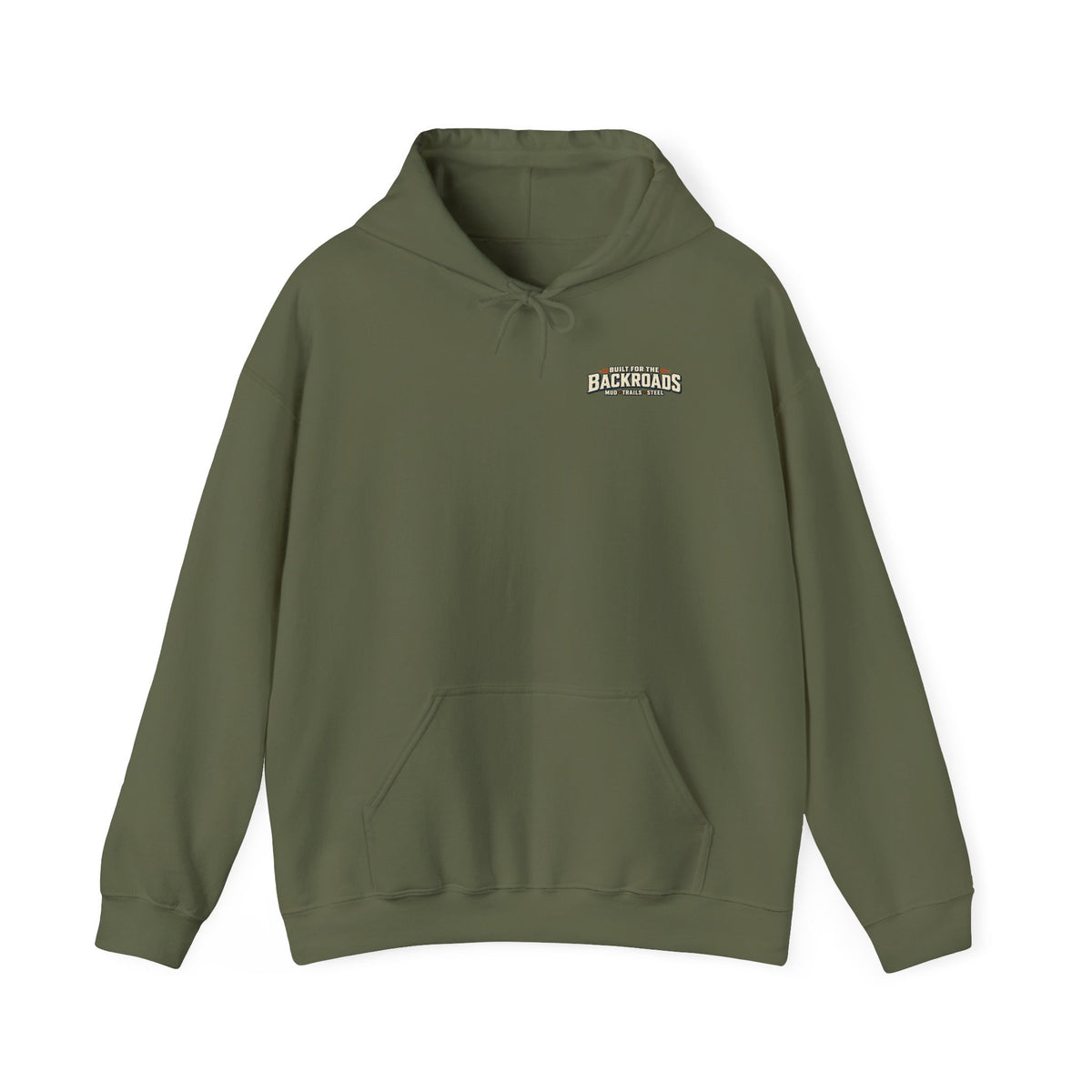 Built For The Backroads Hoodie with Garage Life artwork by Print Gear