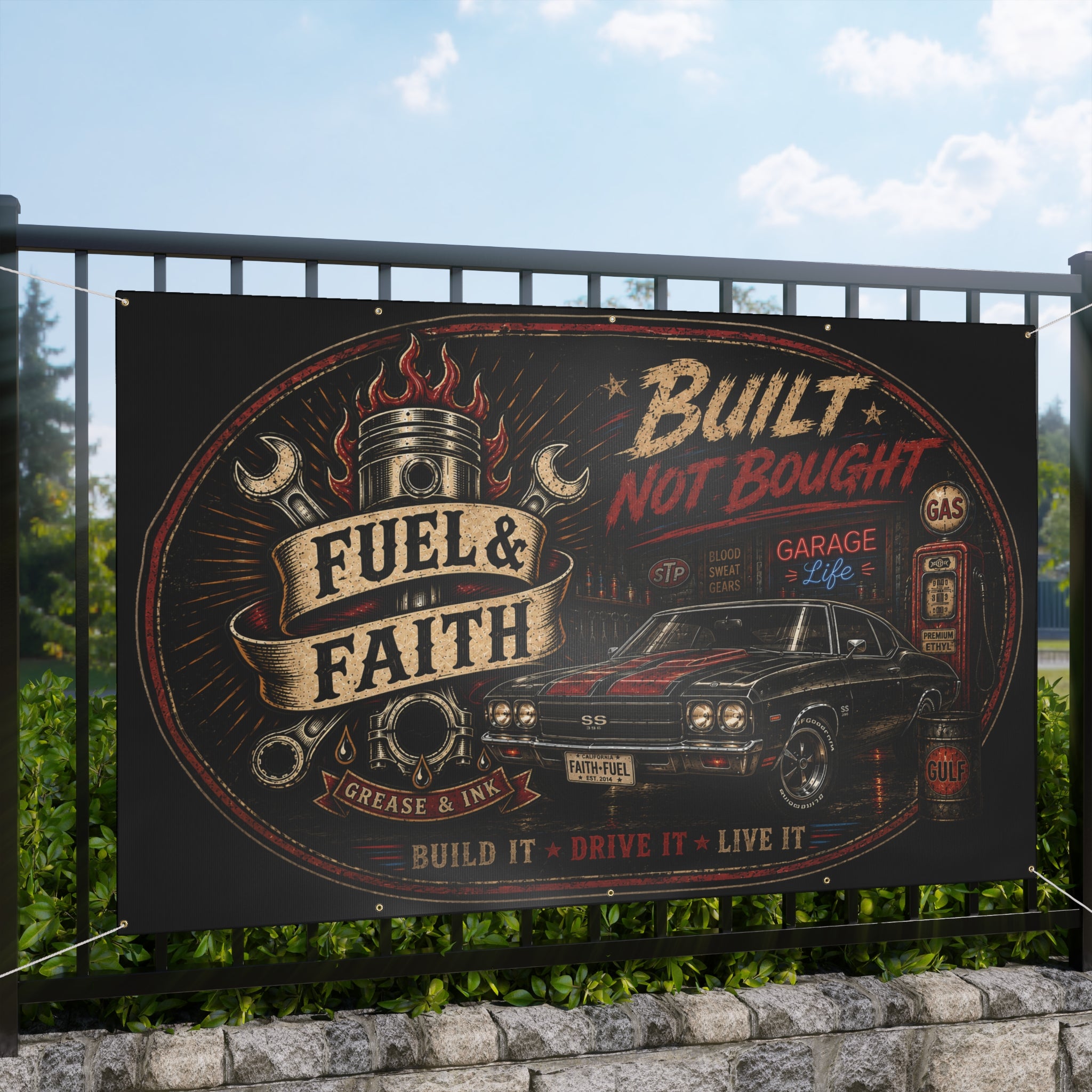 Fuel & Faith Garage Banner