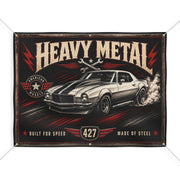 Heavy Metal Garage Banner