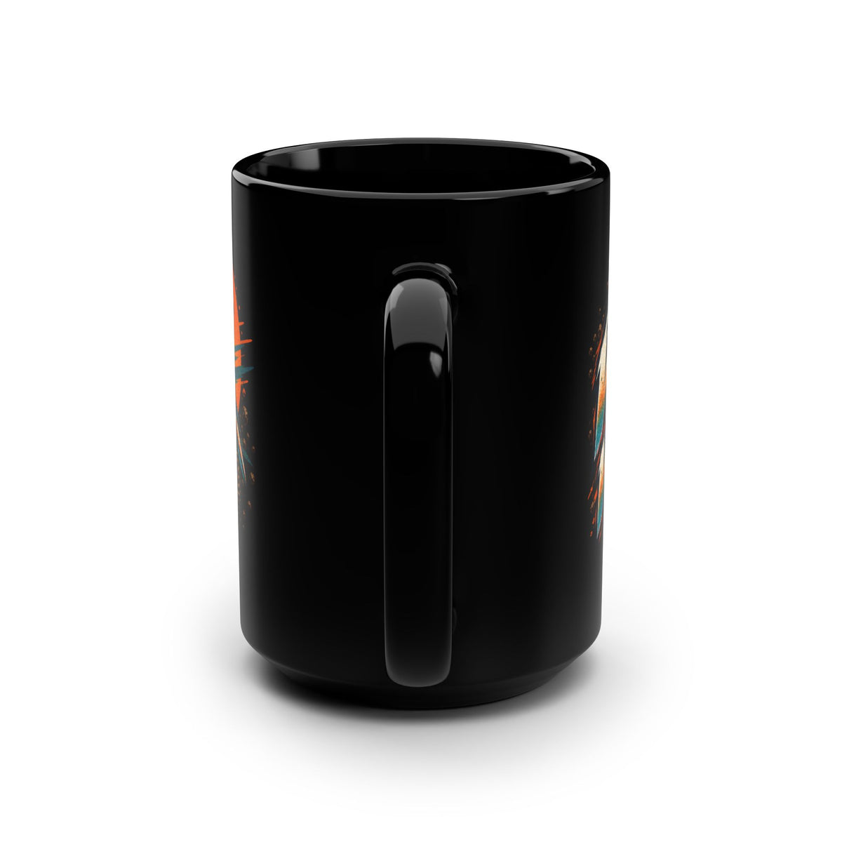 Weekend Warrior Black Mug, 15oz