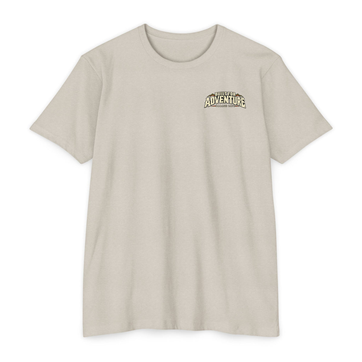 Built For Adventure T-Shirt with Garage Life artwork by Print Gear