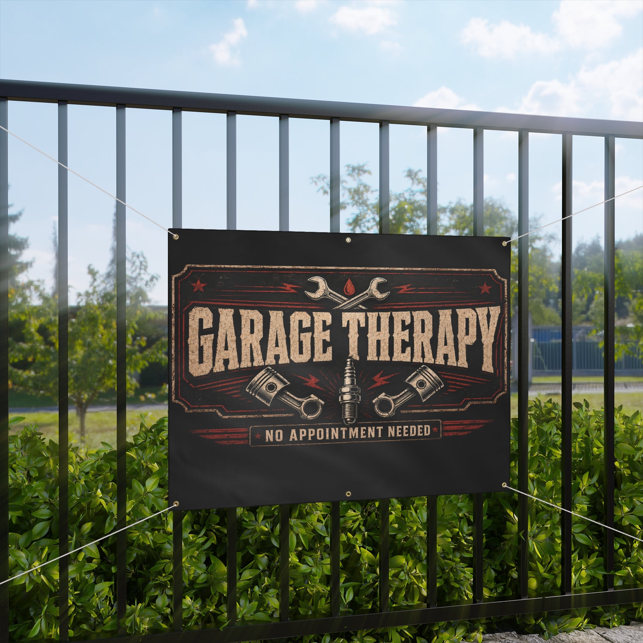 Garage Therapy Garage Banner